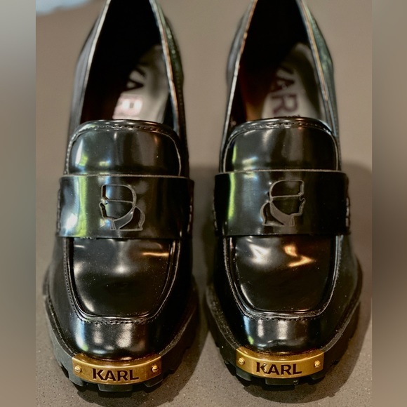 Karl Lagerfeld Shoes - Designer Karl LAGERFELD heel loafers designer RARE